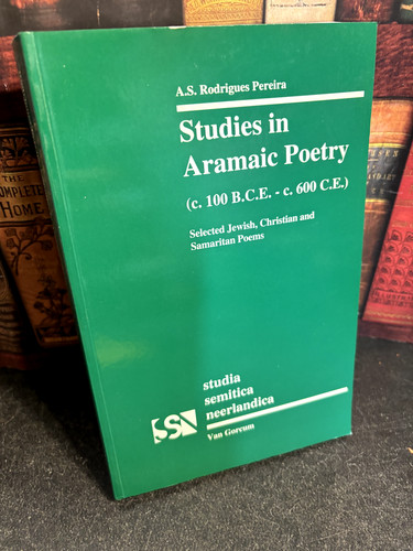 Studies aramaic poetry c - in, (c