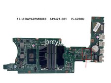 For HP Envy 15-U 15T-U Laptop Motherboard DAY62PMB8E0 849421-001 I5-6200U CPU