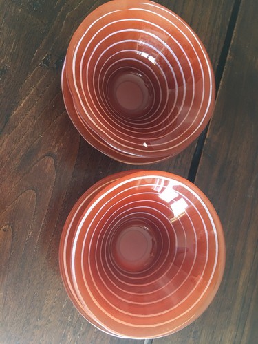 Coppette vetro decorato - vetro,