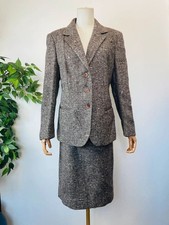 Giacca blazer gonna lana tweed