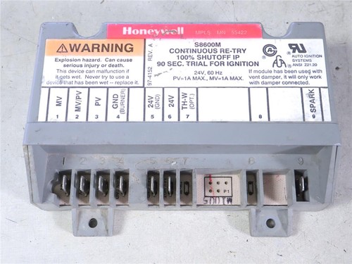 Honeywell s8600m ignition - honeywell,