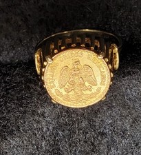 Anello Pesos Messicani Oro 14K