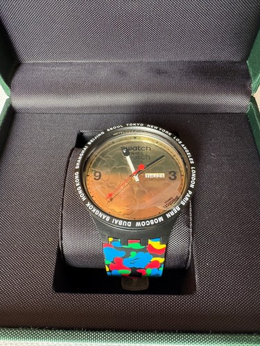 Orologio swatch bape big - x,
