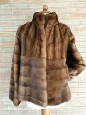 Giacca in PELLICCIA di visone mink fur jacket fourrure peltz Nerz vison cappotto