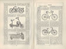 Litografie 1926: biciclette
