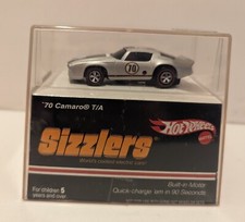 Hot Wheels Sizzler 70 Camaro in custodia colore difficile da trovare qualità collezione