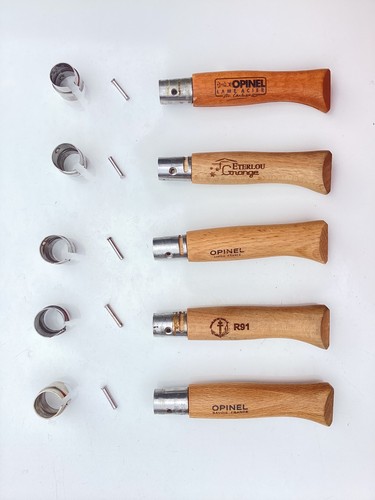 Lot manches bois - de, opinel