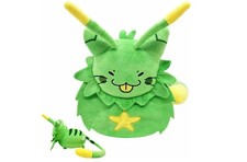 Peluche gatto alieno verde