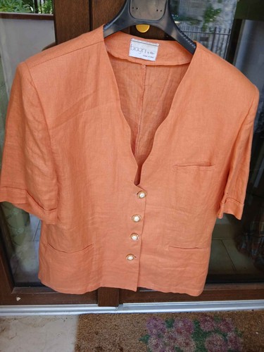 Giacca vintage tela lino - tela, di