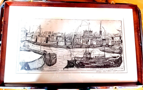 Quadro acquaforte battelli - ,