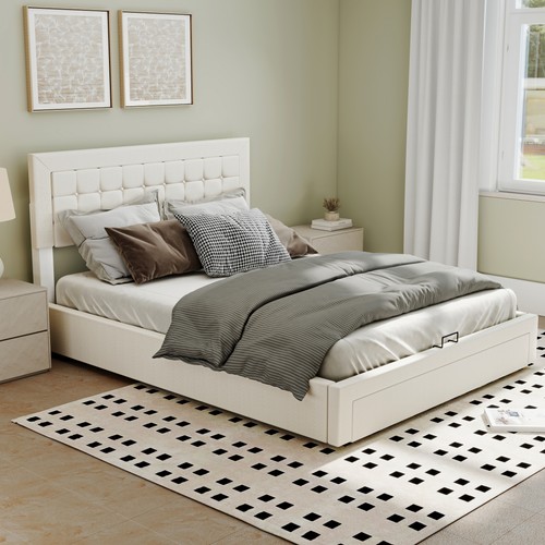 Oyajia letto imbottito - letto, bianco