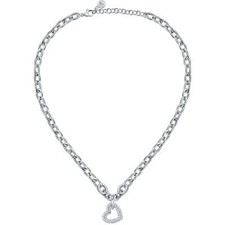 Collana Donna MORELLATO INCONTRI SAUQ05 Acciaio Inossidabile Cuore Swarovski