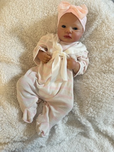 Loulou reborn baby doll - baby, 19”