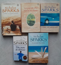 Lotto 5 libri romanzi Nicholas Sparks Come la prima volta Ho cercato il tuo nome