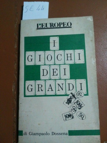 Giochi dei grandi - grandi,
