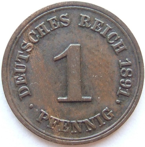 Moneta impero tedesco - tedesco, 1