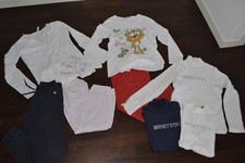 LOTTO 6 PZ  2 PIGIAMA +MAGLIE LUPETTO + PANTALONE BAMBINA TAGLIA 8/9 ANNI