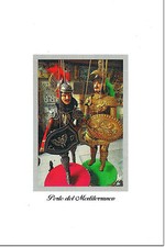 CARTOLINA SICILIA SICILY POSTCARD SICILIA  COPPIA PUPI SICILIANI PUPO SICILIANO