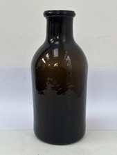 59669 Old Vintage Antique Black Glass Bottle Wine Free Blown Pontil Utility