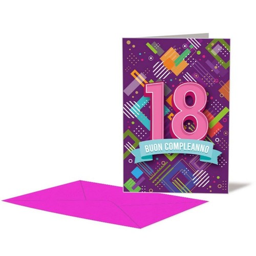 Biglietto auguri compleanno - , 18
