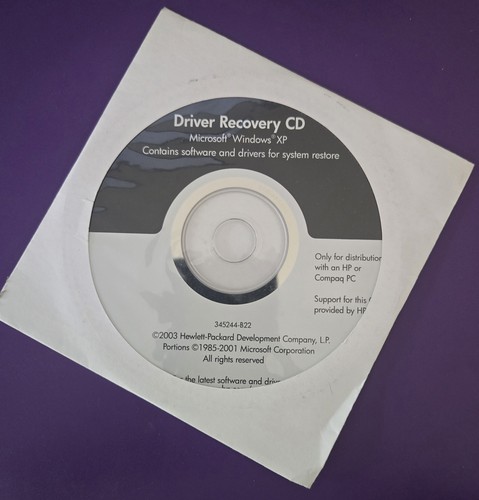 Windows driver recovery cd - xp,