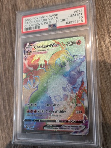 Charizard vmax psa 10 - 74,