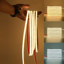 Striscia LED COB Luce IP68 Impermeabile 320LEDs/M Uniformi Luminose Bianco Strip