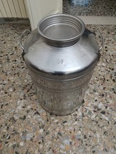 CONTENITORE FUSTO BIDONE RECIPIENTE VUOTO PER OLIO ACCIAIO INOX 50 LITRI