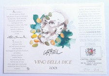 ETICHETTA VINO DELLA PACE 2001