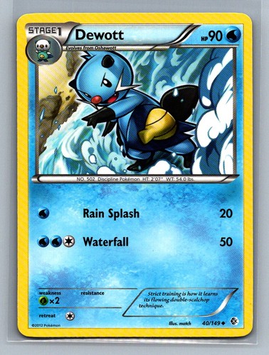 Carta pokemon dewott 149 - carta, #40/149