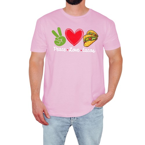Shirt uomo peace love - t-shirt,