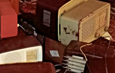 COPPIA  RADIO EPOCA VALVOLE PHILIPS MILANO ANNI  '50  BI192A B201U