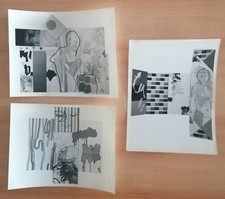 GIORGIO GRIFFA N. 3 TAVOLE FOTOGRAFICHE DI OPERE DEL 1966 CM. 17,5 X 23