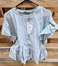 ZARA 100% cotton pleated