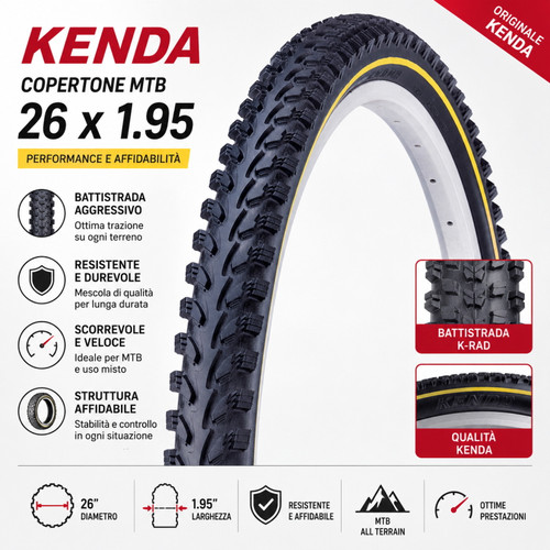 Copertone mtb 26x1 - copertone,