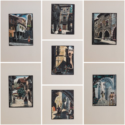 Set xilografie spagnole - set, di