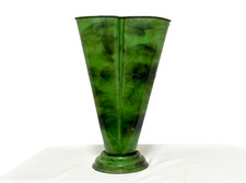 Portaombrelli ovale vintage in alluminio | stile mimetico militare | anni 50