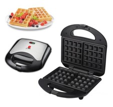 PIASTRA PER WAFFLE CIALDE DOLCI ANTIADERENTE ELETTRICA 750 WATT