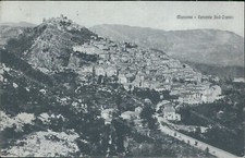 cr98 cartolina  morcone versante sud ovest 1922 provincia di benevento campania