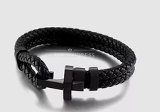 Bracciale nero uomo - nero,