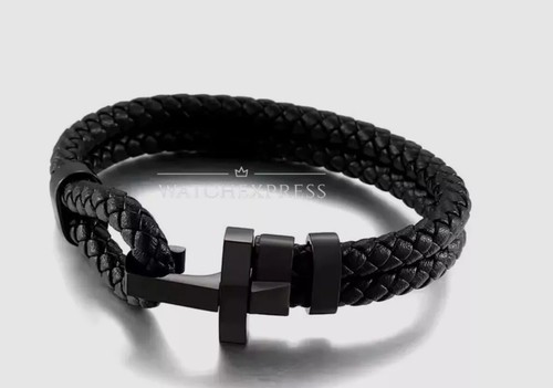 Bracciale nero uomo - nero,