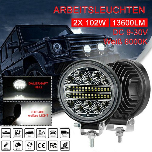 Fanali lavoro 102w led - 2x,