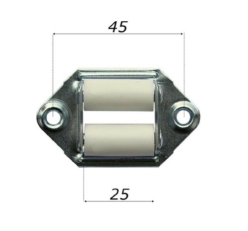 Rullo guida nylon per cinghia - nylon,