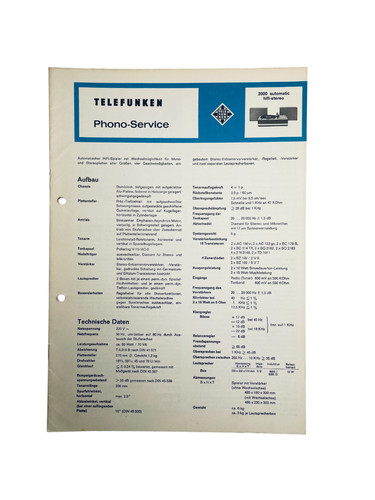 Telefunken 110 511 - telefunken, s