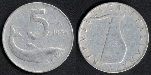 Italia lire 1954 - italia, lire,