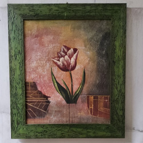 Quadro fiori dipinto mano - quadro,