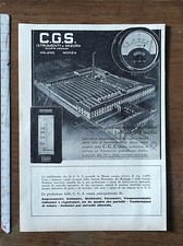 Antica pubblicità del 1932 CGS Milano Monza strumenti di misura FAI UNA PROPOSTA