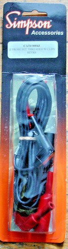 Simpson meter test leads - meter,