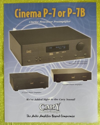 Cary audio cinema p - audio, p-7b