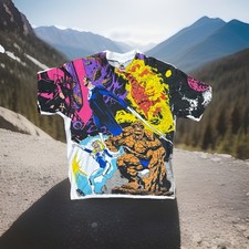 Fantastic 4 AOP screen printed t shirt still in original bag